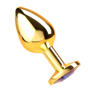 MizzZee - Gold Plated Diamond Anal Butt Plug (Medium Size)